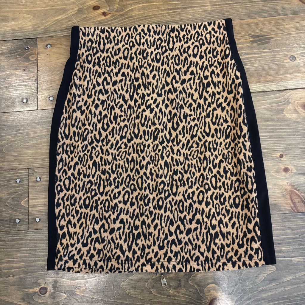 Joseph Ribkoff Leopard Print Pencil Skirt, Size 8